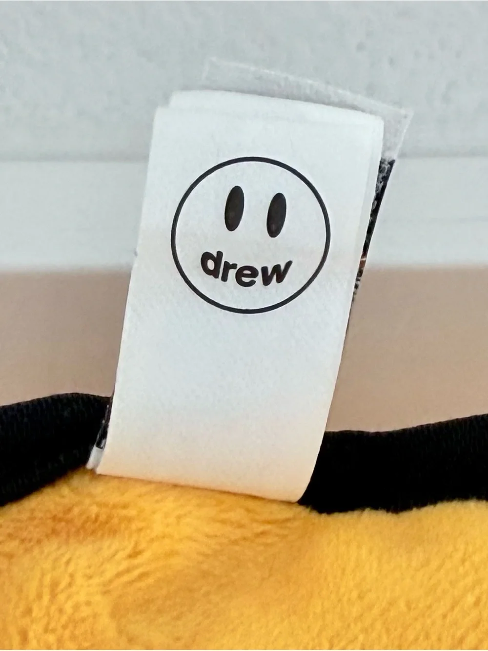 Drew House Justin Bieber Smiley Face Mascot Pillow Yellow - CLEAN